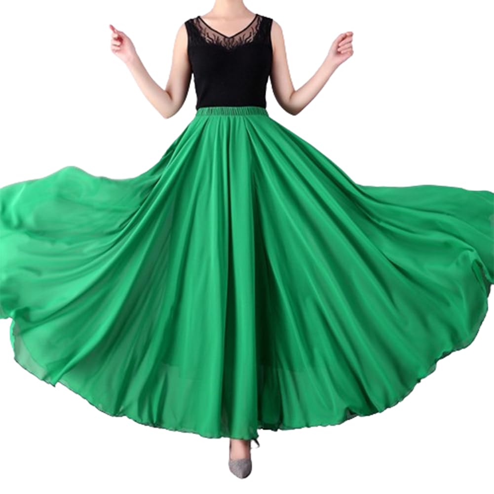 EFLALYHG Costume in Chiffon di Danza del Ventre Flamenco Spagnolo Classico da Donna, Danza del Ventre Messicana, Spettacolo folcloristico, Competizione di Danza Professionale
