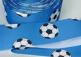 Football Dark Blue Cake Decoration Ribbon Grosgrain Wrap Wrapping Craft 1m 50mm