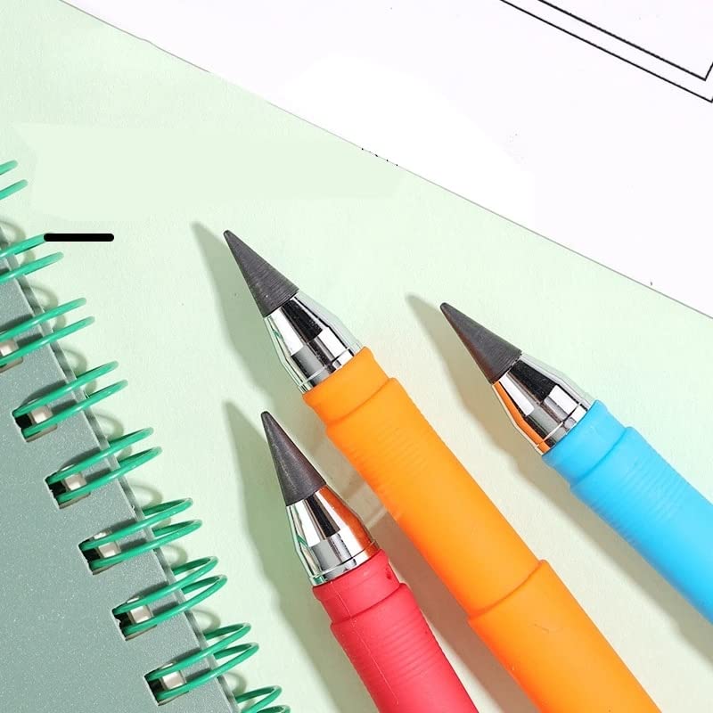 Ołówki 8 szt. Kreatywny Wieczny Długopis Nieograniczony Ołówek Bez Atramentu Zmazywalny do Rysowania SchoolKawaii Artykuły Papiernicze (8 szt. Zielony) (8 szt. Żółty)