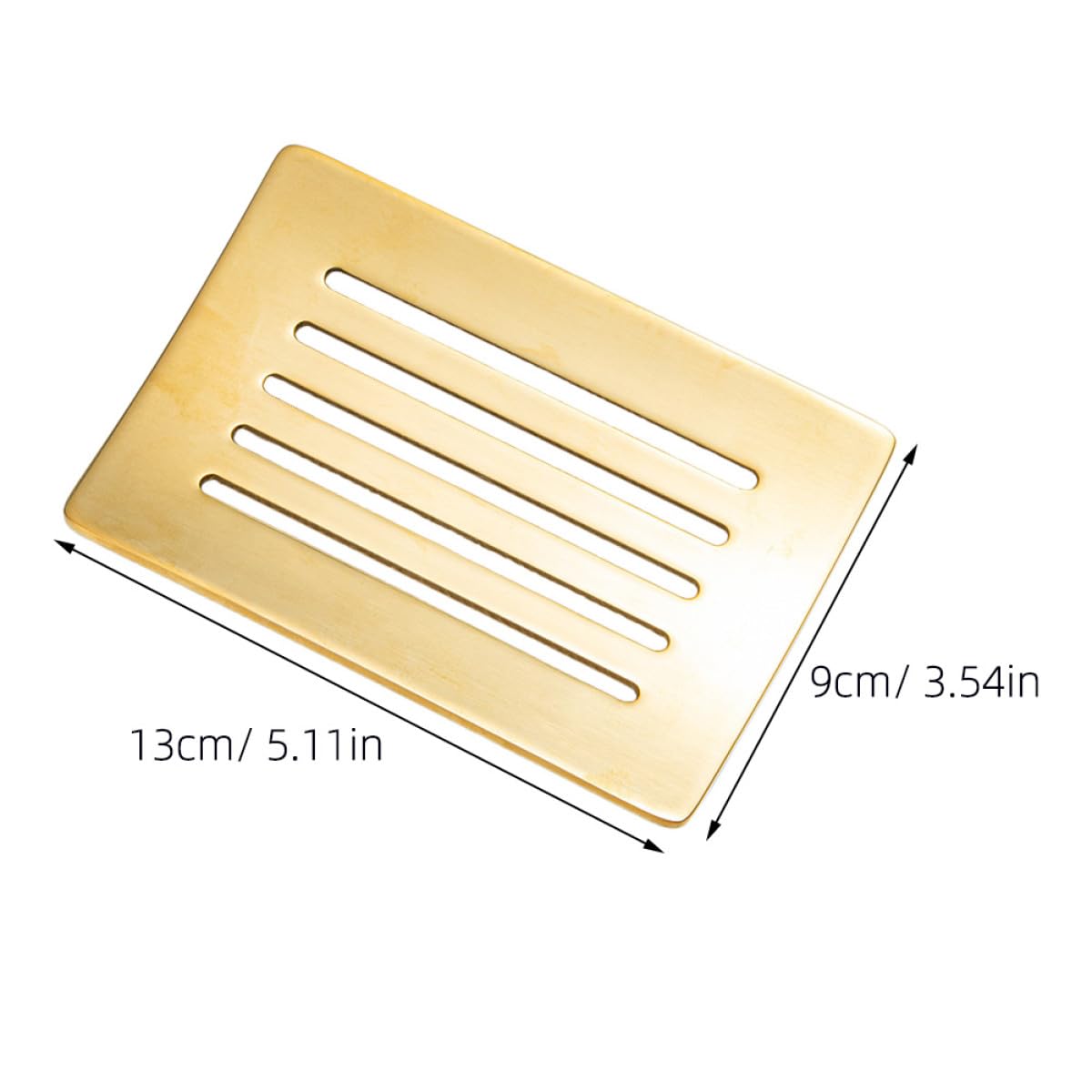 SHINEOFI Seifenablage aus Rostfreiem Edelstahl 304 Selbstentleerender Seifenhalter mit Abtropffläche für Badezimmer und Dusche Metallische Seifenschale ohne Wasseransammlung