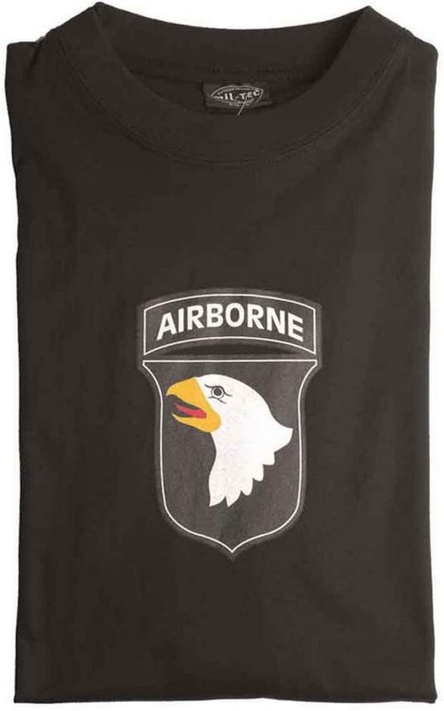 Mil-Tec 101St Airborne T-Shirt Black XXL