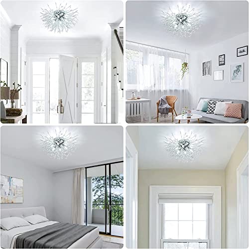 Hmvpl 6GSJXHCANO-B210101-BEIYONG Crystal Flush Mount Ceiling Light, Modern Sputnik Firework Close To Ceiling Lamp, Led Ceiling Light Fixtures thumb #7