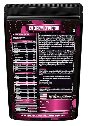 Image of Best Whey Body building Protein powder Isolate 90% | for Men & Women | (7 kg, Mango)