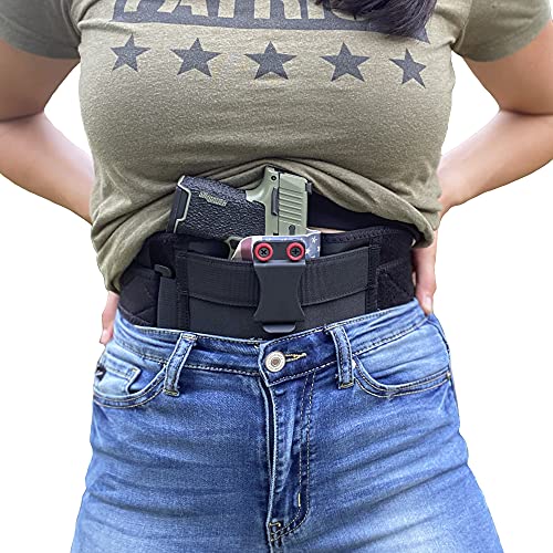 STRAPT-TAC Belly Band Holster Compatible with Any IWB Kydex Holster for Concealed Carry (Kydex Holster Not Included)