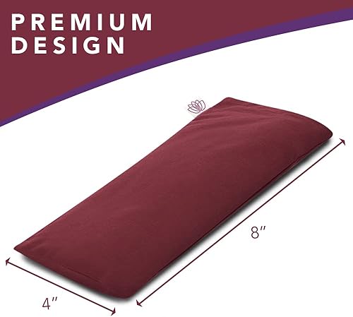 Miniatura 7 de Lotus - Almohada de ojos sin perfume con peso, máscara para dormir y meditación, almohada de ojos de yoga, almohada calmante para ojos con peso,