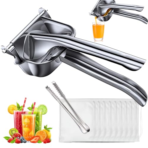 GZYYANG Saftpresse Manuell 10 Säcke Zitronenpresse Edelstahl Manual Juicer Fruchtpresse Bar Zitronenpresse Handpresse Entsafter Squeezer für Bars Restaurants und Küchen Limettenpresse Fruchtpresse