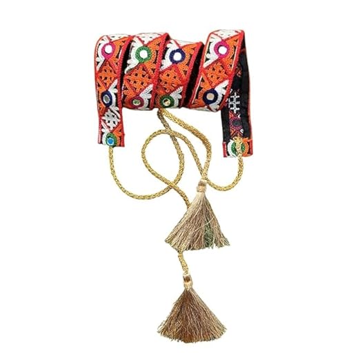 Fabric-Based Adjustable Navratri Garba Belt for Chaniya Cholis, Lehengas, Garba Outfit | Navratri Special