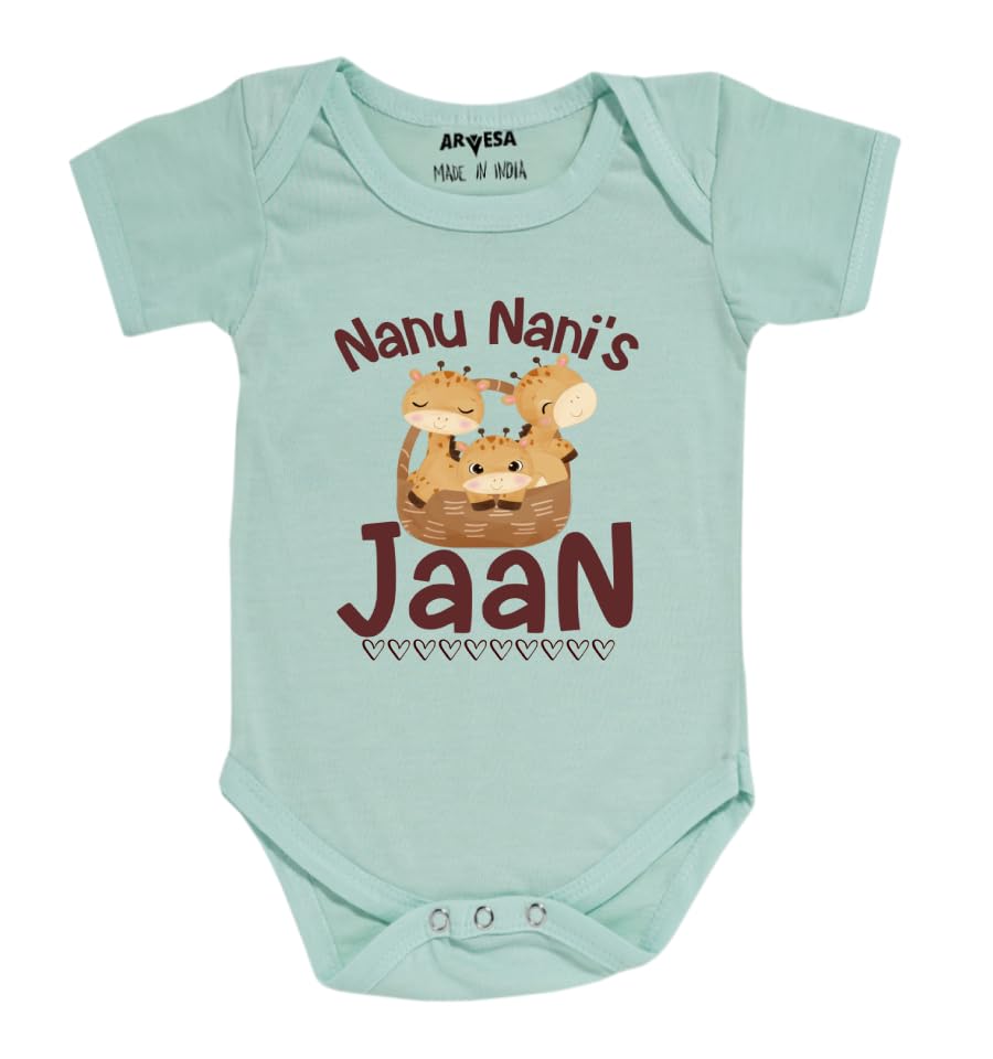 Nanu Nani'S Jaan R-1258 White 0-3 Months Romper for Baby Boy & Girl dress