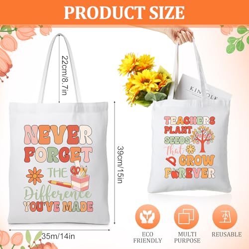 Chunful 10 Bolsas Tote para Maestros Lona Coloridas miniatura 4