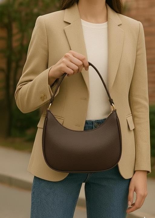 Image of Self Design PU Handbag for Women Ladies Casual Travel Shopping Office Shoulder Carry Bag
