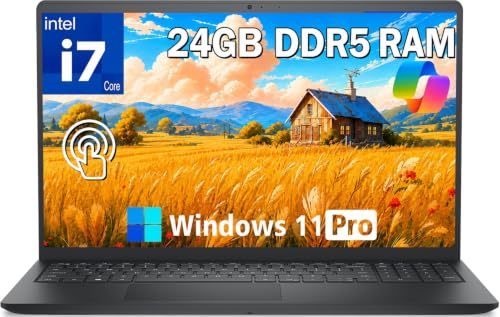 Image of Dell 15 DC15250 Touchscreen Laptop, Core i7-1355U, 24GB DDR5, 512GB SSD