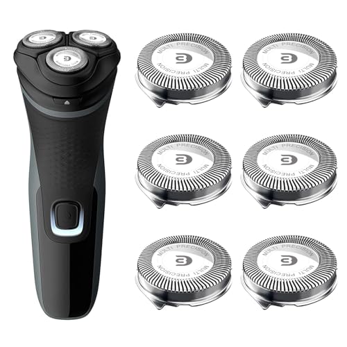 tuokiy SH30 Replacement Heads for Shaver 3800, Compatible with Series 3000, 2000, 1000 and S738 Click and Style