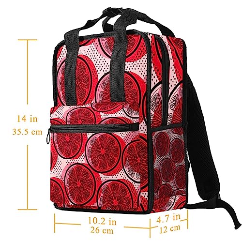 Sac à dos moderne garçons rouge multicolore avec bretelles ajustables - 5