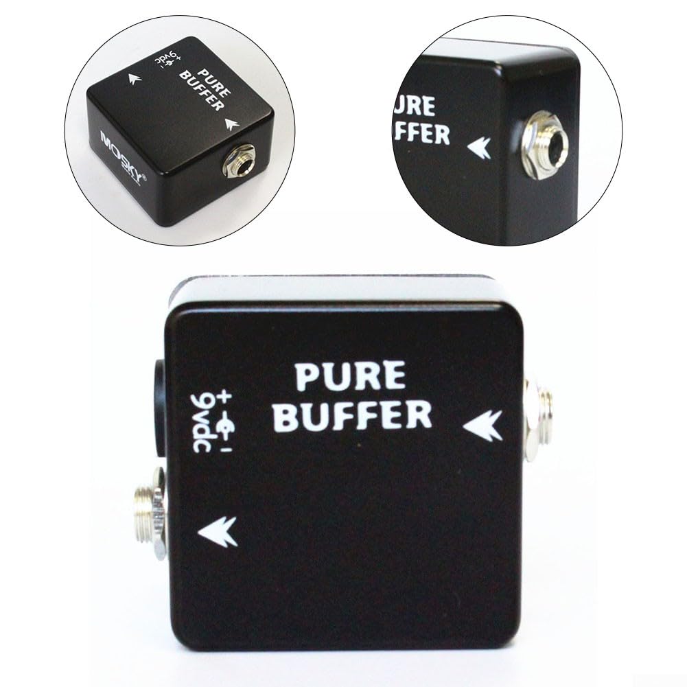 Pure Buffer Pédale d'effet de guitare entièrement en métal Pièces pour guitare basse Accessoire d'effet instrument outil guitare interrupteur à pied Fourniture d'effet de guitare