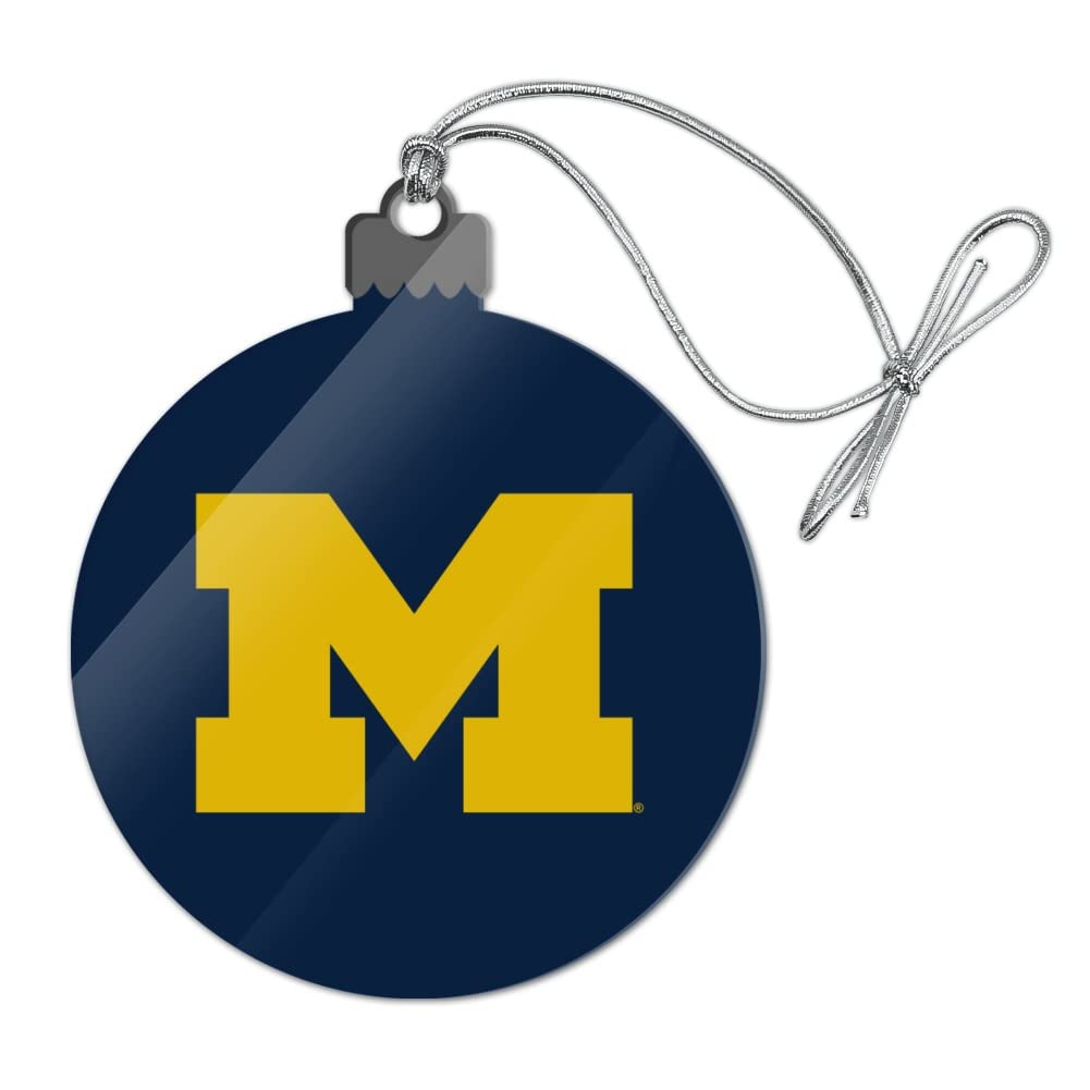 GRAPHICS & MORE University of Michigan Primary Logo Acrylic Christmas Tree Holiday Ornament