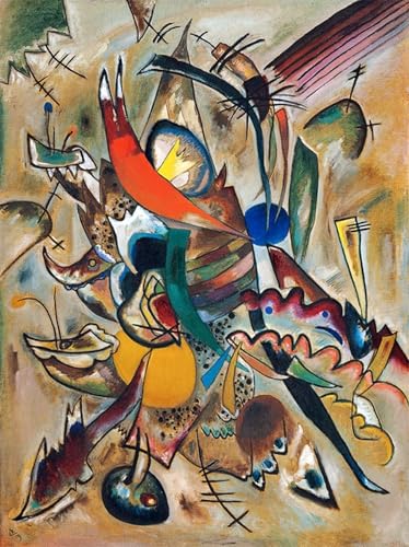 Lienzo de Kandinsky para decoración del hogar en salones modernos