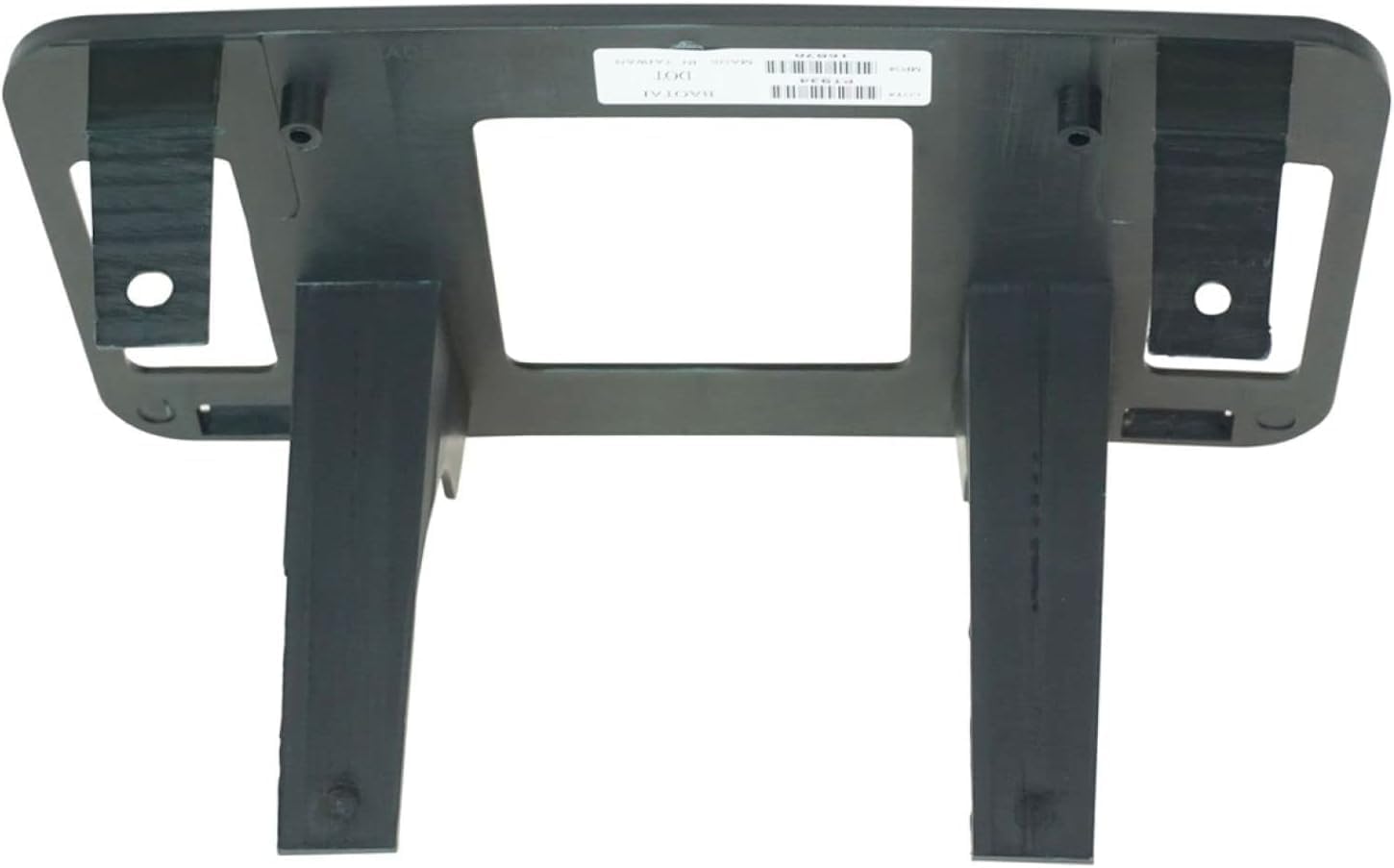 Front Bumper License Plate Frame Tag Mounting Bracket Holder for 1999 2000 2001 2002 2003 Ford Pickup Truck Fits All Light Duty Except Crew Cab and HD Models Black Textured Made of Plastic FO1068120