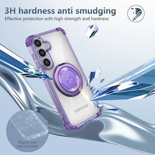 Funda Samsung S26 Plus antichoque morada YOUULAR carcasa fina compatible carga inalámbrica 5