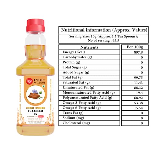 Image of IndicWisdom Cold Pressed Flaxseed Oil 1L