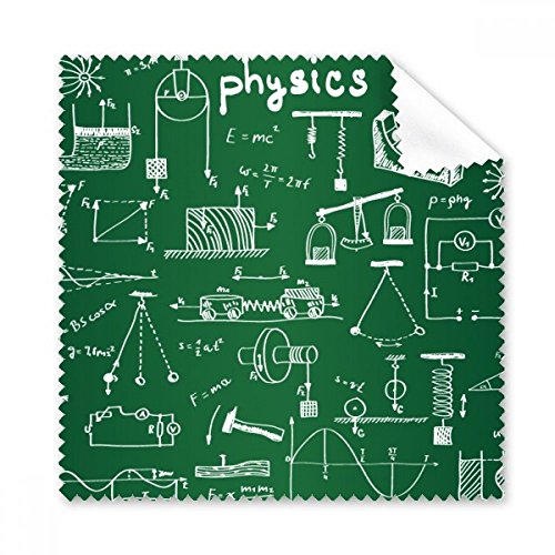 Chiffon de nettoyage vert illustration physique électromagnétique pour lunettes et écran 5pcs