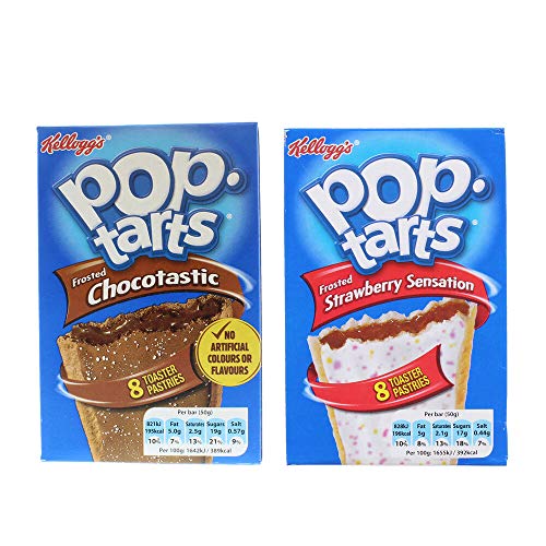 Juego de 2 tartas Pop con sabor a fresa y chocotástico, 8...