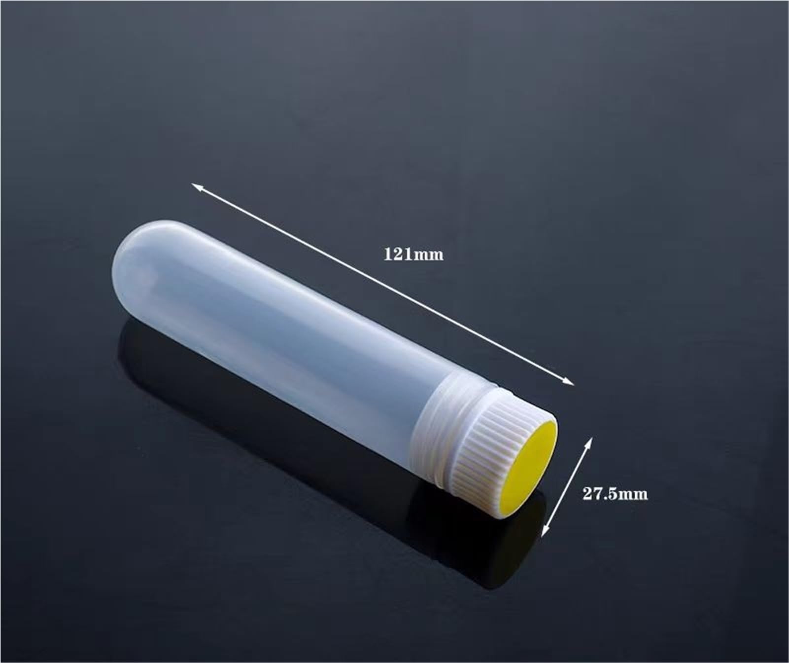 10 unids/Lote 30ml Tubo de plástico Cubierta Espiral Interior con Junta de Silicona Tubo de centrífuga de plástico Tubo de Muestra Vial