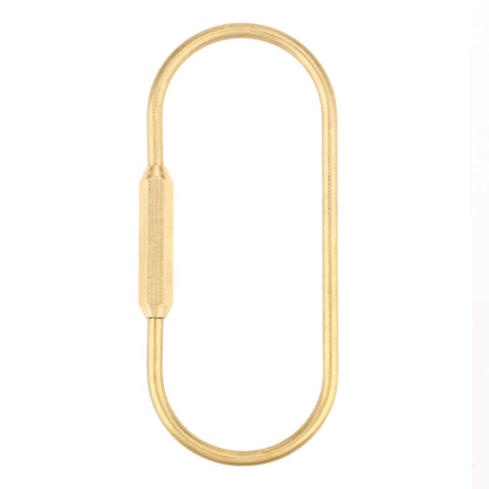 Keychain Hook, Brass Screw Lock Carabiner Clip Hook Keychain Key Ring DIY Gift