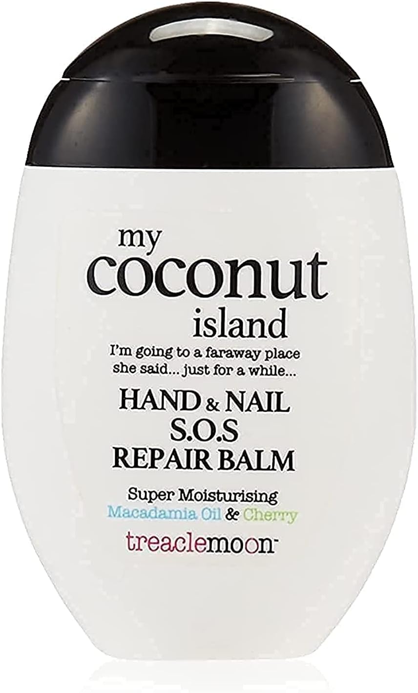 Treaclemoon My Coconut Island Hand Cream With Macadamia Oil And Cherry Extract - Ultra Moisturizing For Dry And Cracked Hands - Travel Sized, Vegan Friendly -75Ml