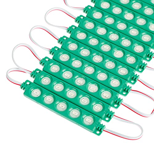 Image of Q QINGCHEN DC24V Green Injection LED Module 1.2W Waterproof led Light Strip for Letter Advertising Signs with Tape Adhesive Backside (200pcs Pack,Green, 24 Volt)