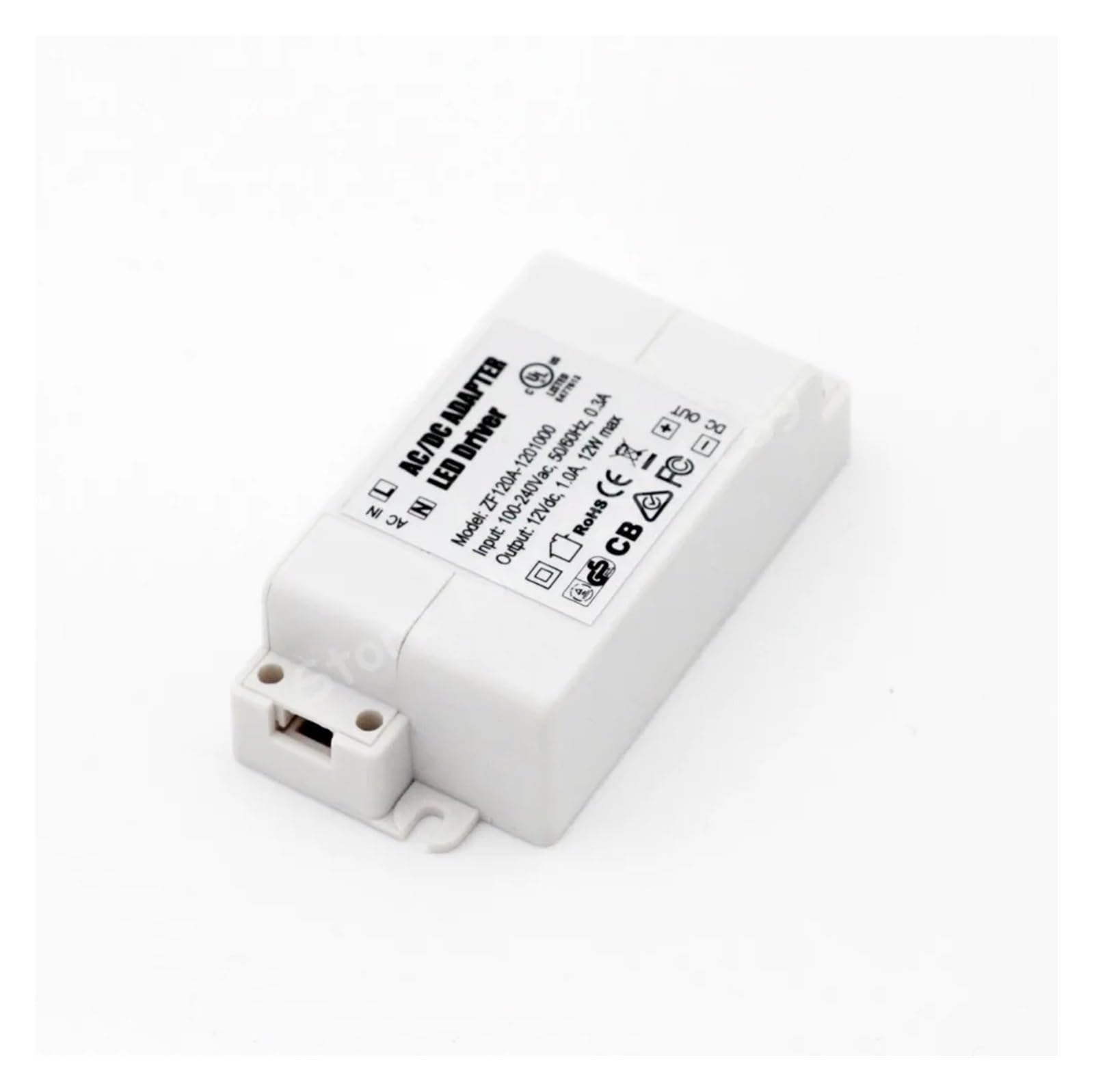 Pilote LED 12 W 1000 mA MR16 MR11 Adaptateur AC/DC Transformateur Entrée AC 100 V-240 V Sortie DC 12 V Convient for les spots LED et les bandes lumineuses LED.