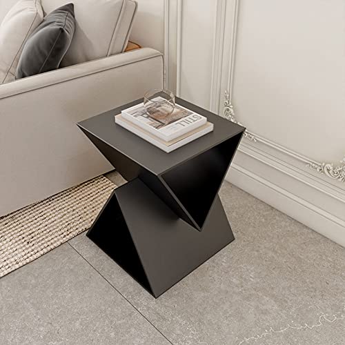 Table de chevet carrée pour chambre et bureau petite table basse blanche