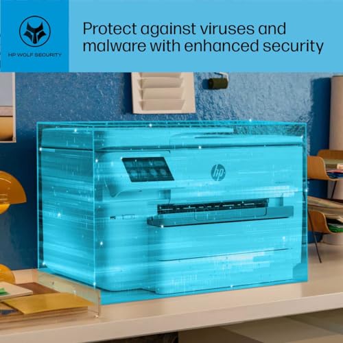 HP OfficeJet Pro 9730e Wide-Format Wireless All-in-One Color Inkjet Printer, Print, scan, Copy up to 11x17', ADF, Duplex Printing Best-for-Office, 3 Month Instant Ink Trial Included (537P6A)