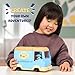 Bluey Let’s Play Chef Food Truck Playset, Convertible Food Truck Toy with 3” Articulated Apron Figure, Play Restaurant for Kids of Ages 3+