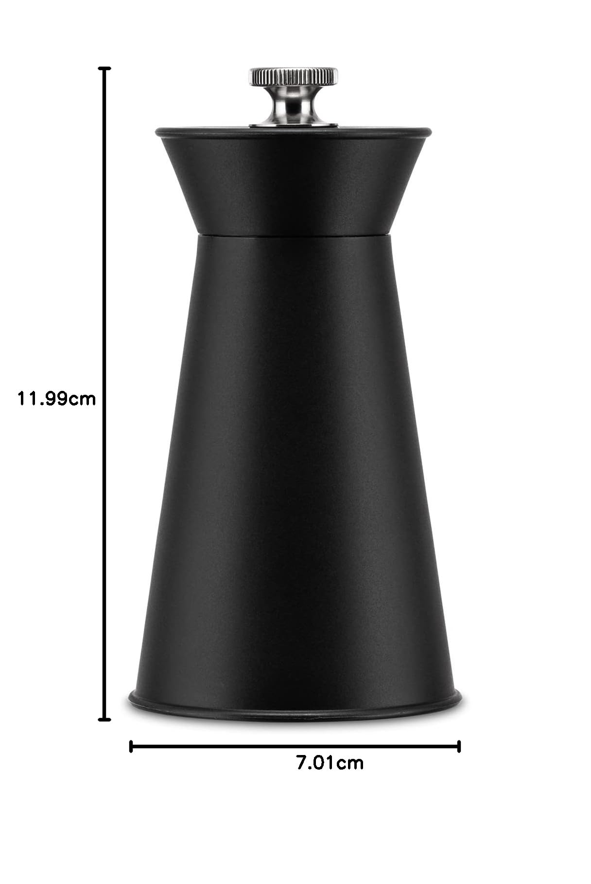A di Alessi Pepe Le Moco młynek do pieprzu, czarny, (AJM09 B)