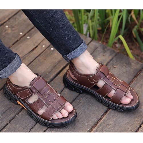 Mens Closed Toe Outdoor Fisherman Shoes Summer Beach Breathable Anti-Slip Sport Sandals4