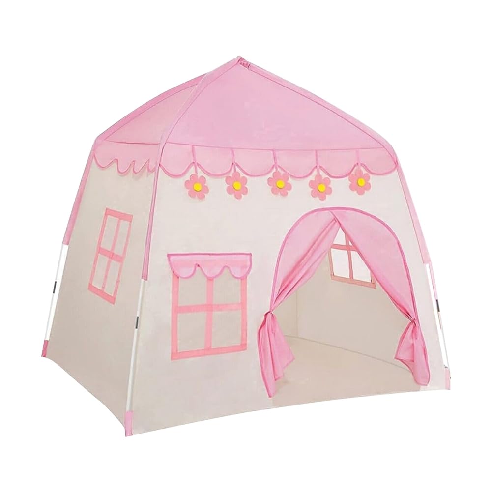 da Gioco per Interni Ed Esterni, da Principessa per Ragazze, Regalo per Bambini, per Bambini di Dimensioni, Facile da Installare, Facile da Usare, Rosa