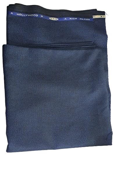 Hollywood Rich Class Men's Formal Trouser Fabric, Navy Blue-picture-15