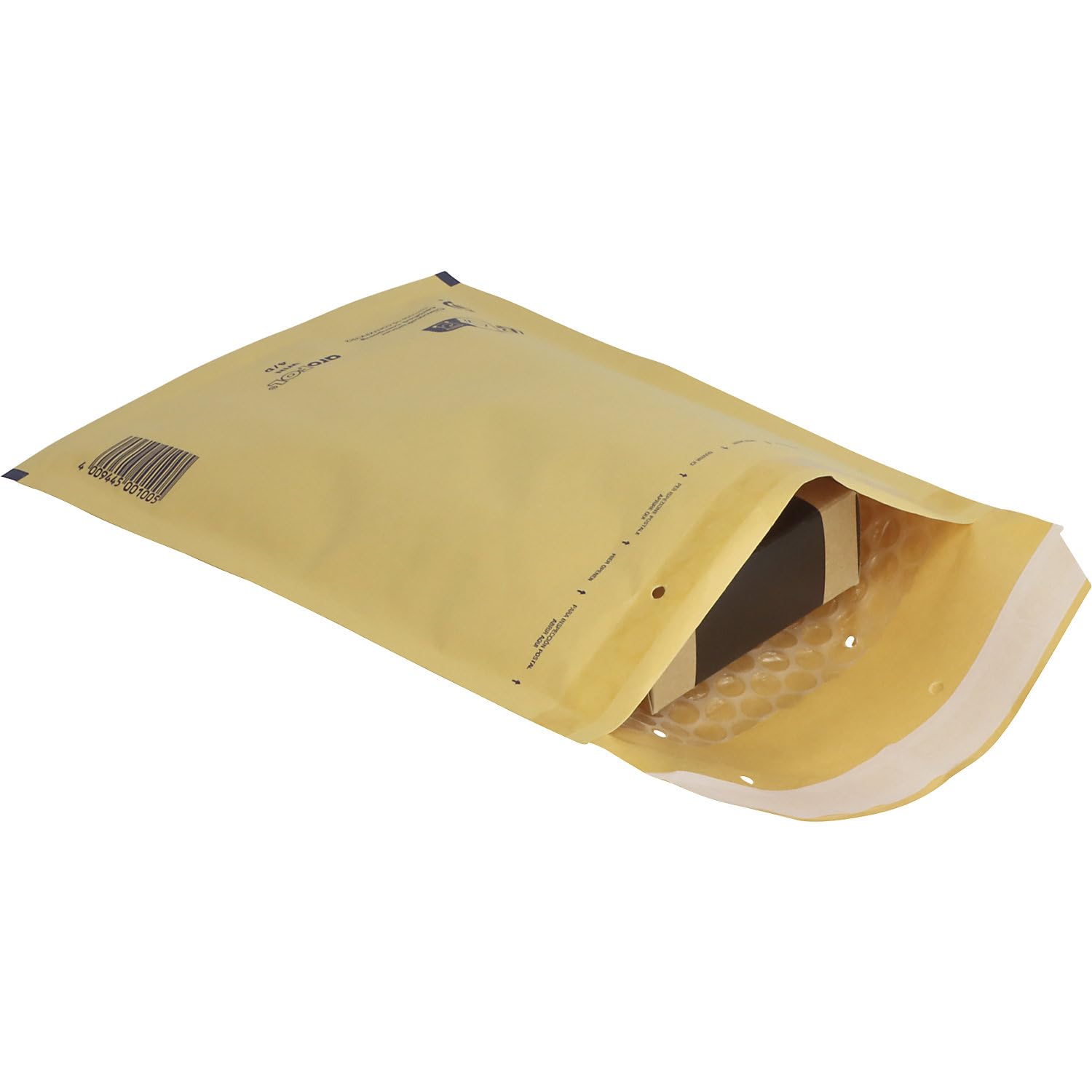 FRANKEL kaiserkraft | Pochette d'expédition aroFOL® | Fermeture autocollante, avec fenêtre, L x l intérieures 340 x 225 mm, blanc, lot de 100