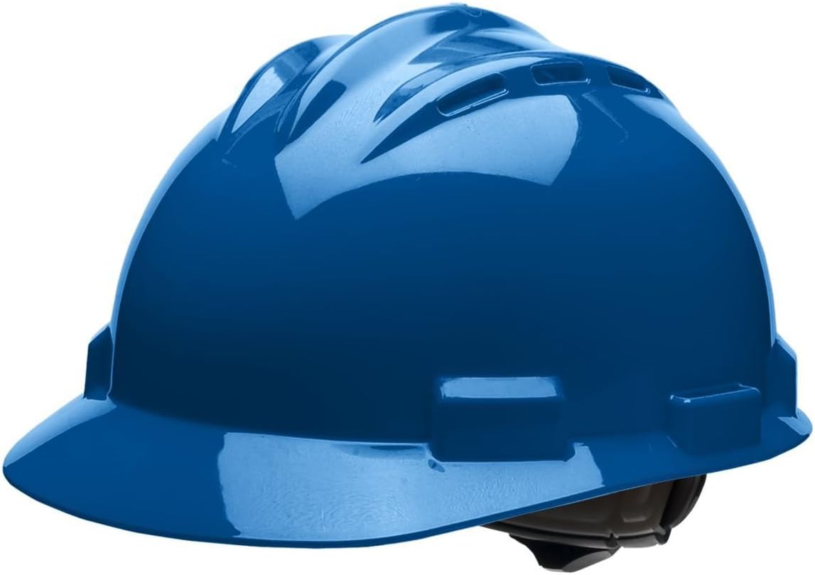 62KBR Standard Series Vented Cap Style Hard Hat, 4 Point Ratchet Suspension, Cotton Brow Pad, Kentucky Blue, One Size