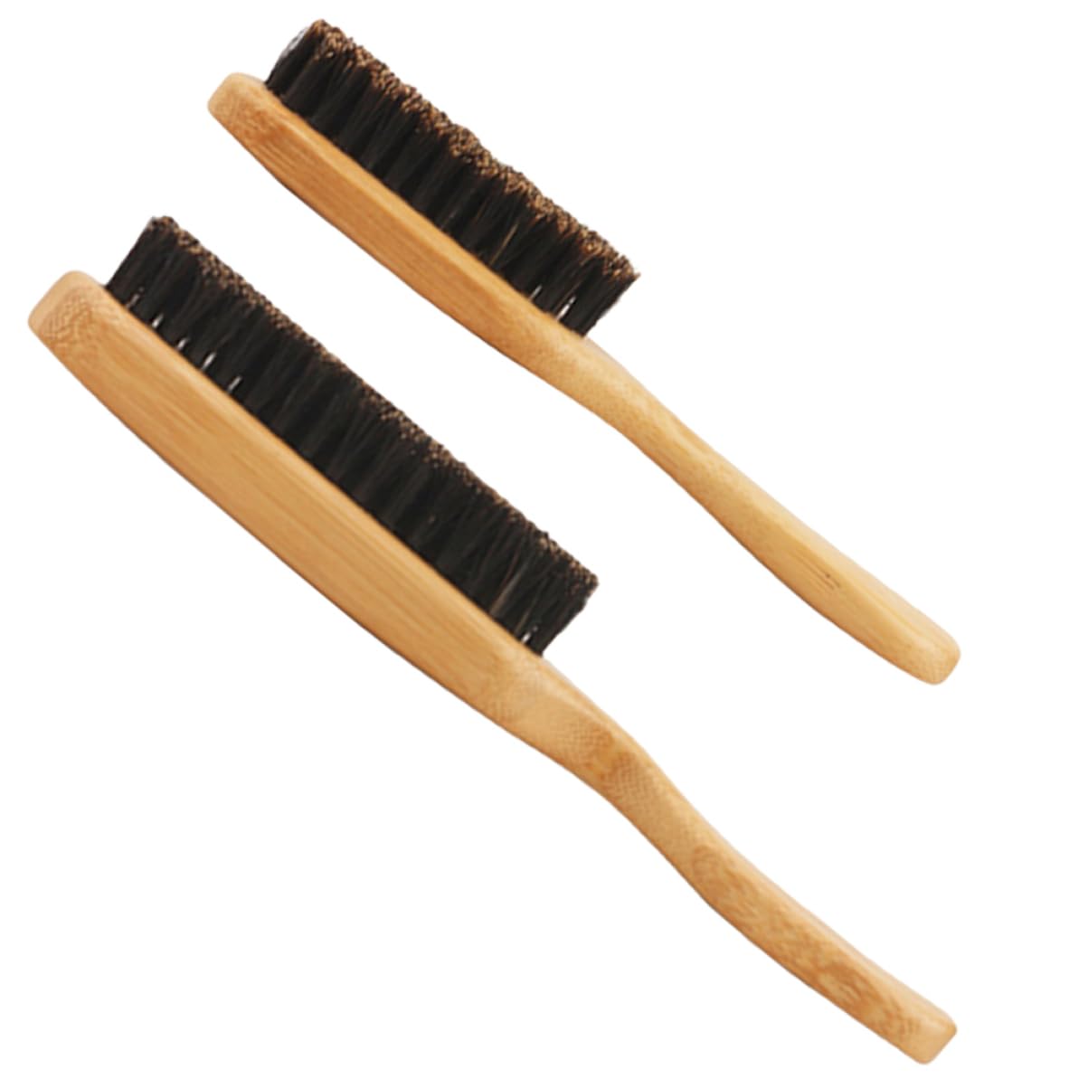 Ipetboom 2pcs Men Beard Grooming Bristle Brush for Shaving Barber Shop Brush Beard Kit for Men
