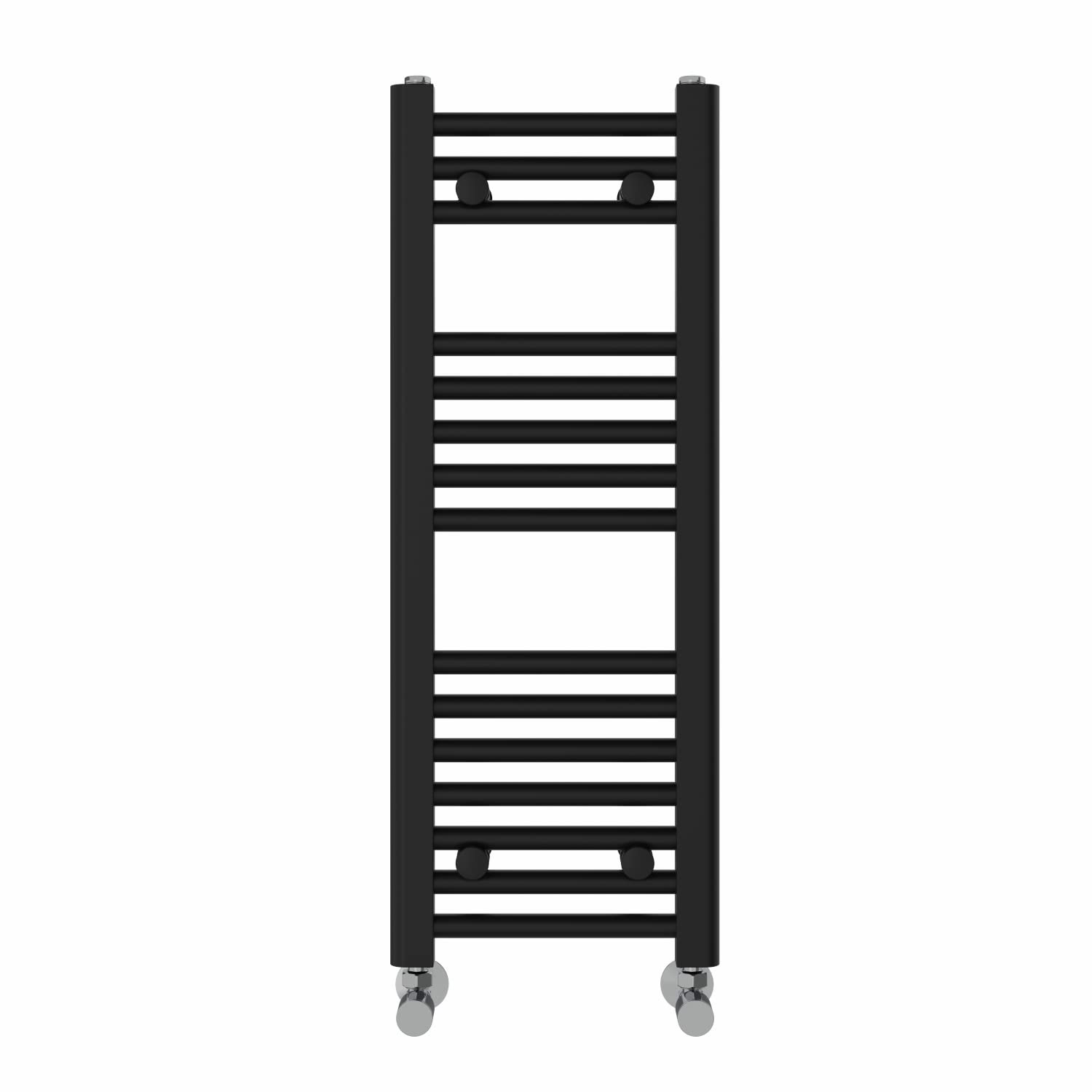NRG Heated Towel Rail Black Bathroom Straight Ladder Radiator Rad 800×300mm