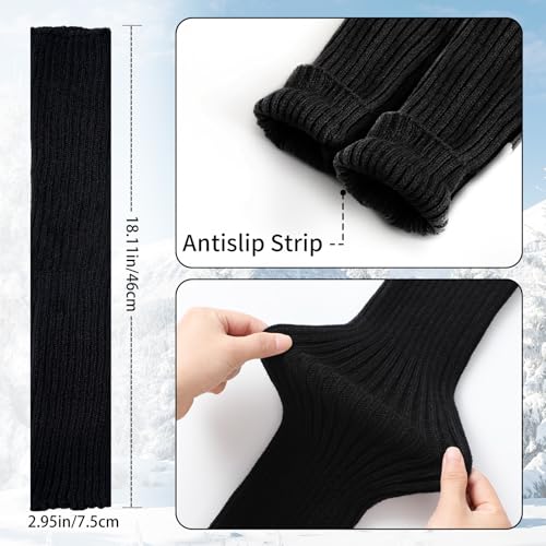 Image of Passionbility Leg Warmers for Women - Leg Warmers 80s Ribbed Knitted Long Socks for Party Sports