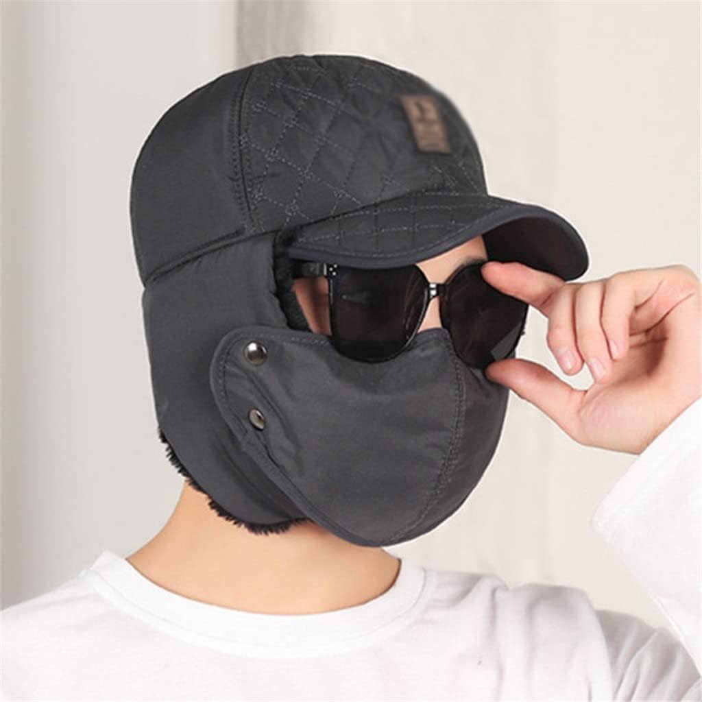 Winter Men Women Velvet Fluffy Bomber Hats Warm Earmuffs Hat Thermal Ski Cap Cold Proof Riding Caps