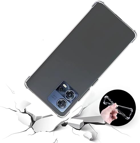 Miniatura 6 de VIESUP Para Motorola Moto Edge 30 FusionEdge 30 Fusion Funda Transparente Reforzada Esquinas Reforzadas TPU Absorción De Golpes Cubierta Flexible