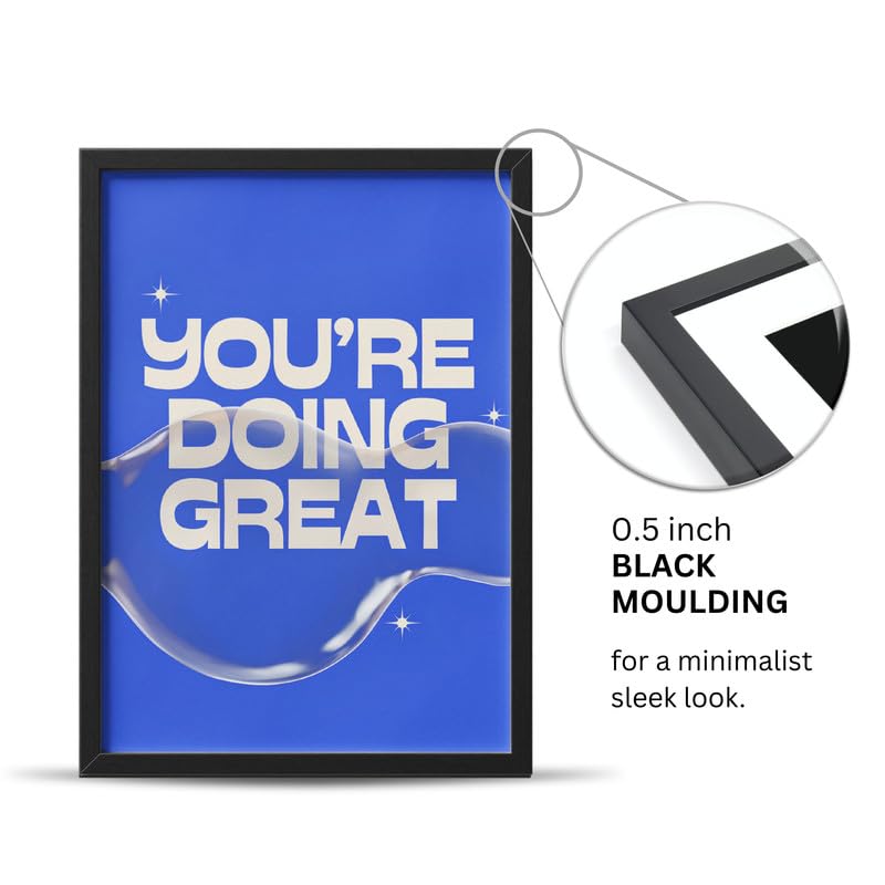 Image of Wall Framed Posters | 8x12 inch size | Motivational Quotes Posters |Inspirational inchYou're Doing Great inch Motivational Photo Frame - Desk & Wall Decor for Office, Home, and Study