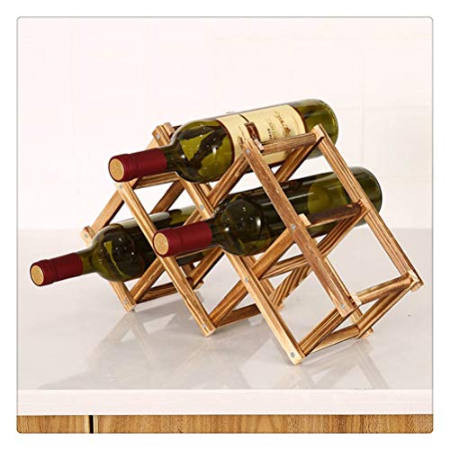 Soporte Plegable de Madera para 6 Botellas de Vino miniatura 1