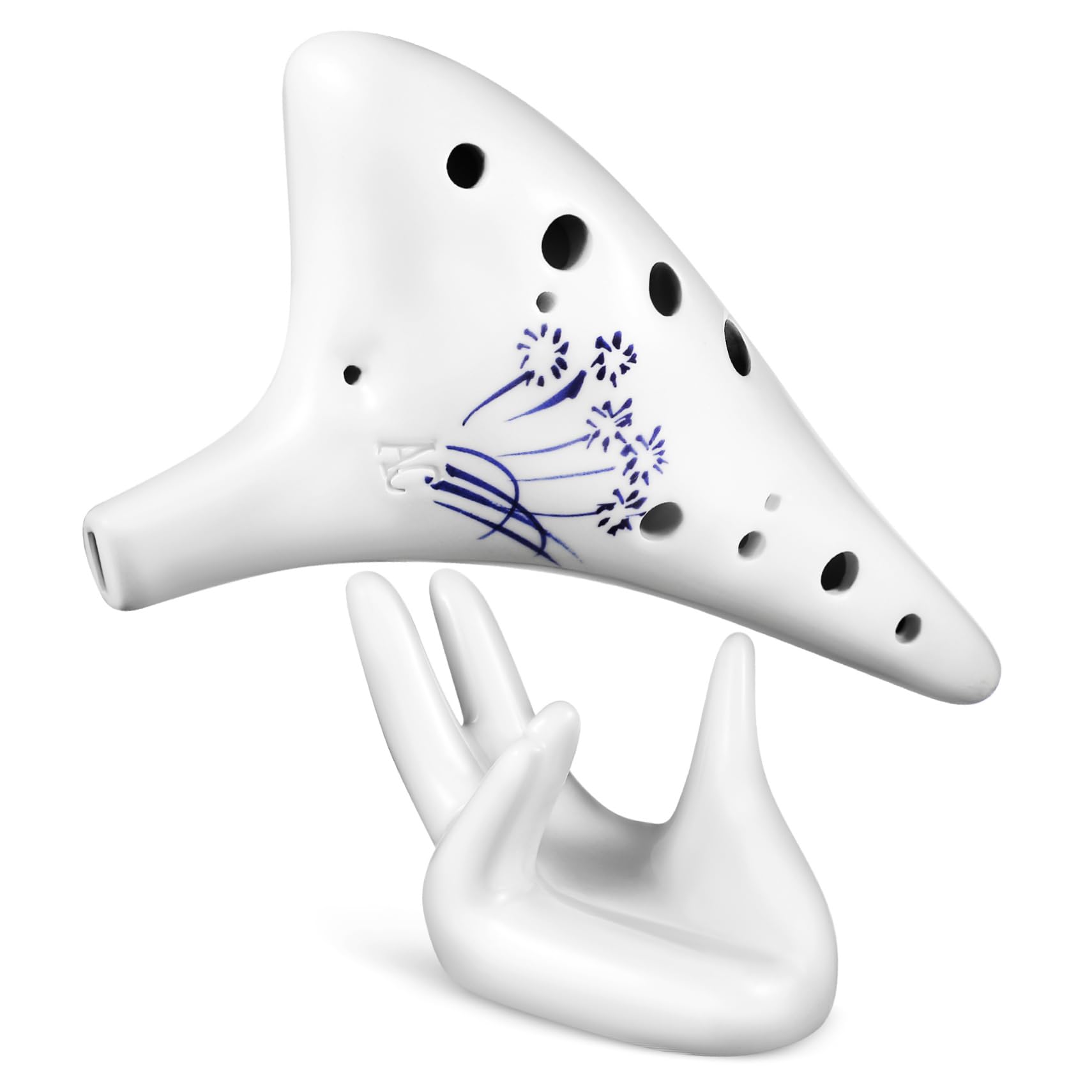 ERINGOGO 12 Professional Ocarina Ceramic Music Instrument for Beginners Beautiful Tone Ergonomic Design Great Present for Music Lovers