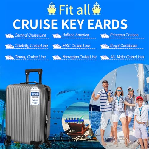 15 Pcs Cruise Essentials Accessories Kit Must Haves Set Include Non-Surge Power Strip, Retractable Cruise Lanyards for Ship Card, Luggage Tags Holder, Towel Bands, Anti Nausea Wristband, Magnetic Hook4