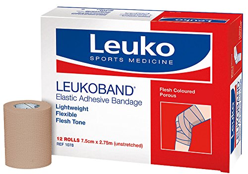 Leuko - Professional Leukoband EAB 7.5cm x 2.75m - bulk pack (12 Rolls)