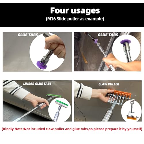 Image of M16 Big Size Heavy Duty Auto Slide Hammer Dent Remover Tools for Car Dent Paintless Repair (Slide Puller)